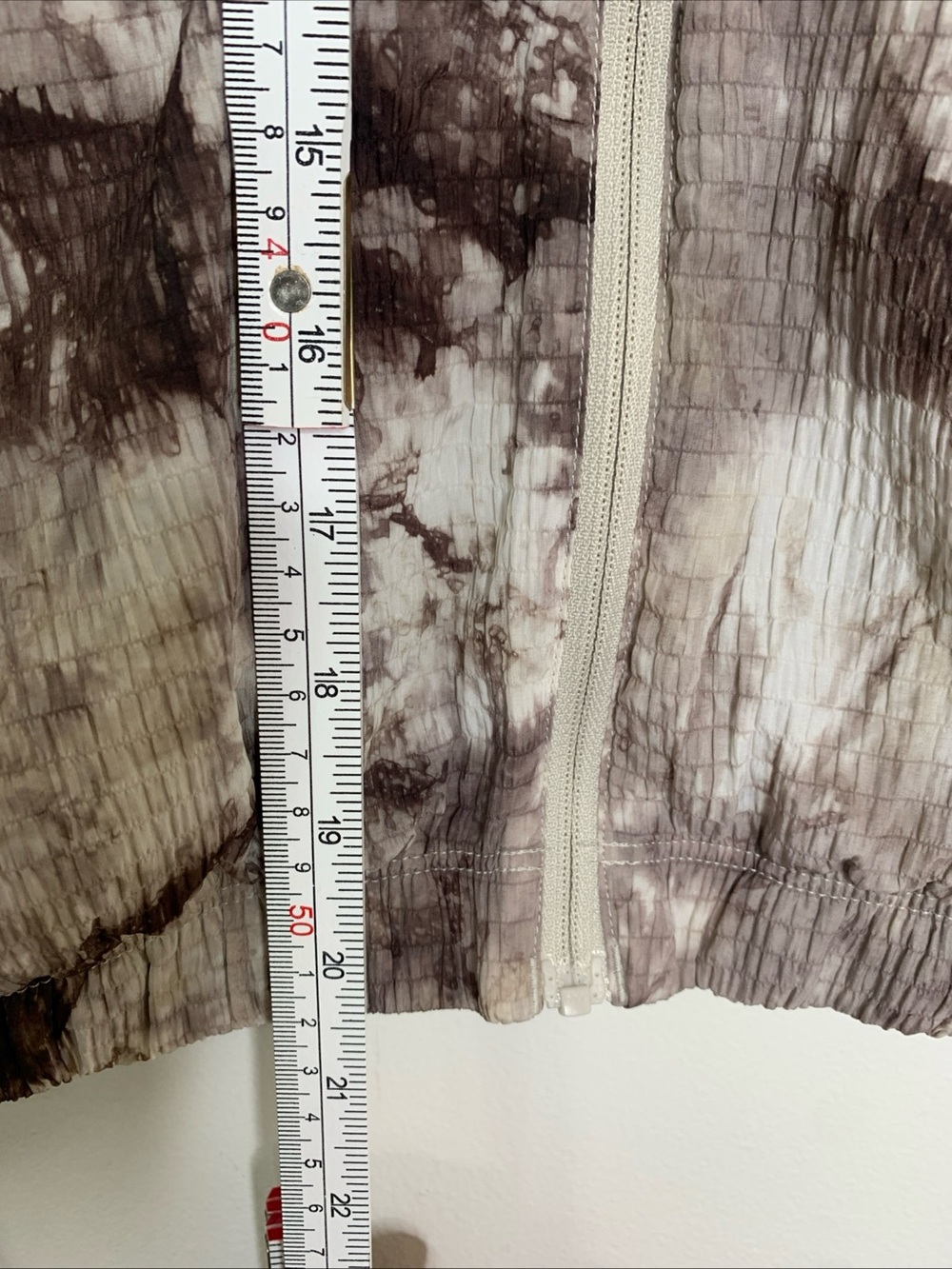 Gymshark Elevate Woven Jacket Womens XXL Cement Brown Spray Dye New without Tag - Picture 14 of 14